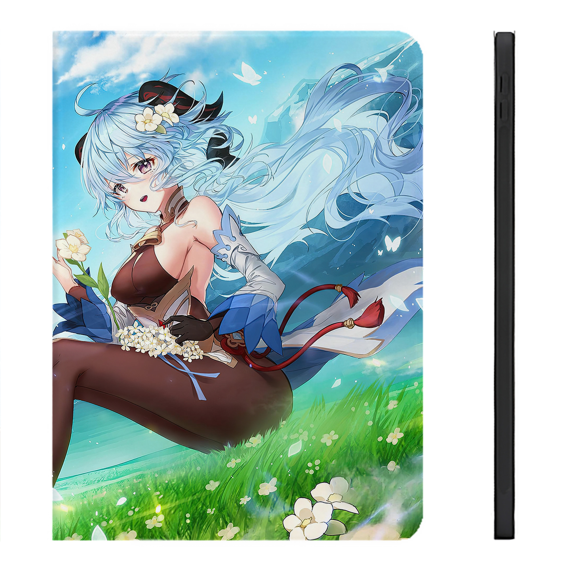 げんし神 genshin IPadケース ペンホルダー付き ブックスタイルデザイン